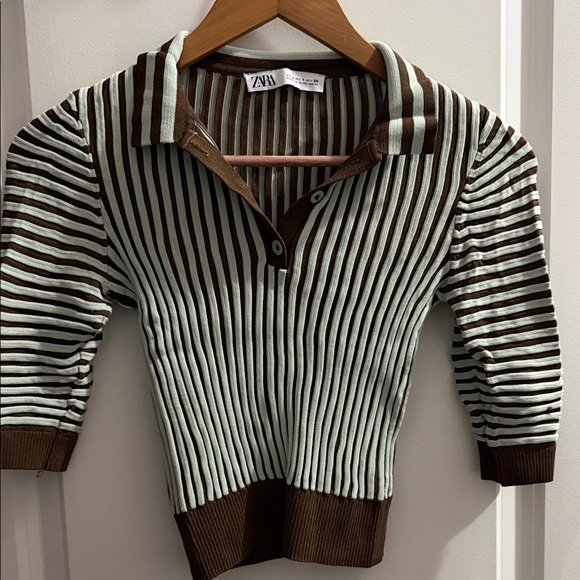 Zara Tops - Zara striped polo